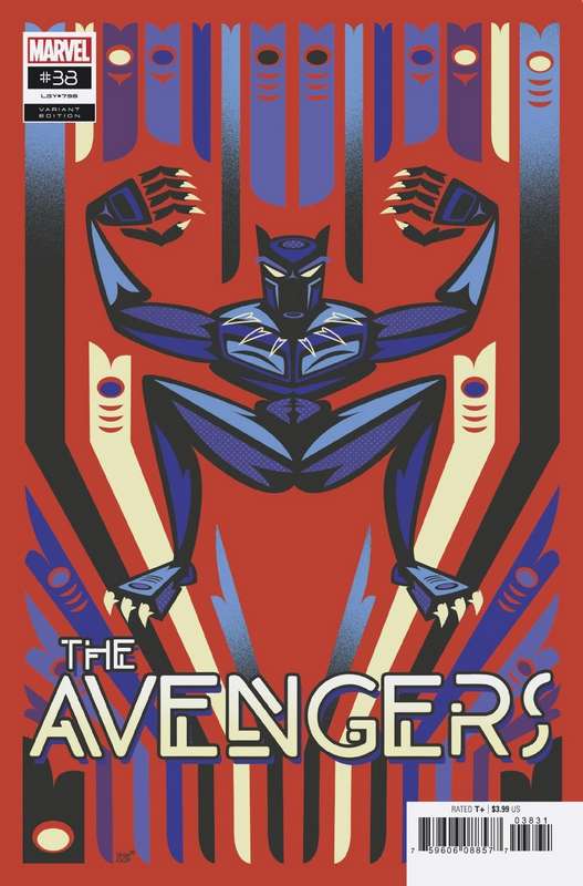 AVENGERS #38 VEREGGE BLACK PANTHER VARIANT