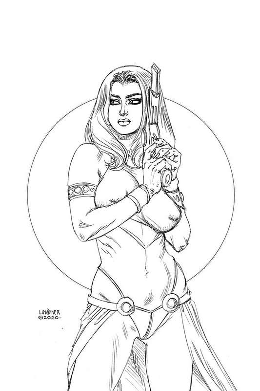 DEJAH THORIS (2019) #10 1:40 LINSNER B&W VIRGIN RATIO VARIANT