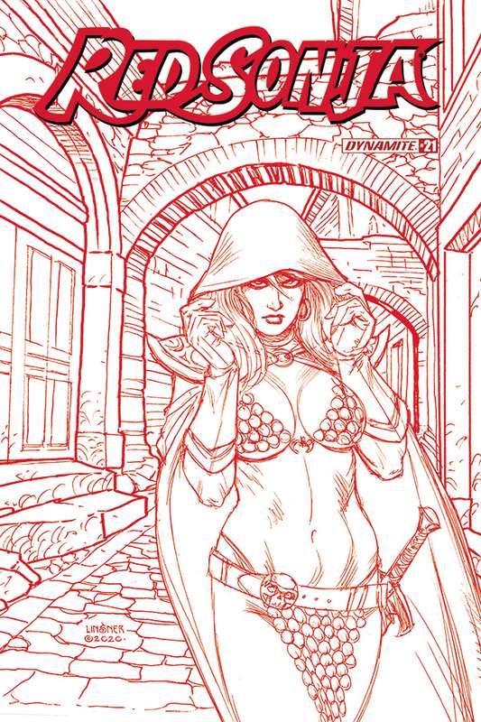 RED SONJA #21 1:25 LINSNER TINT FOC RATIO VARIANT