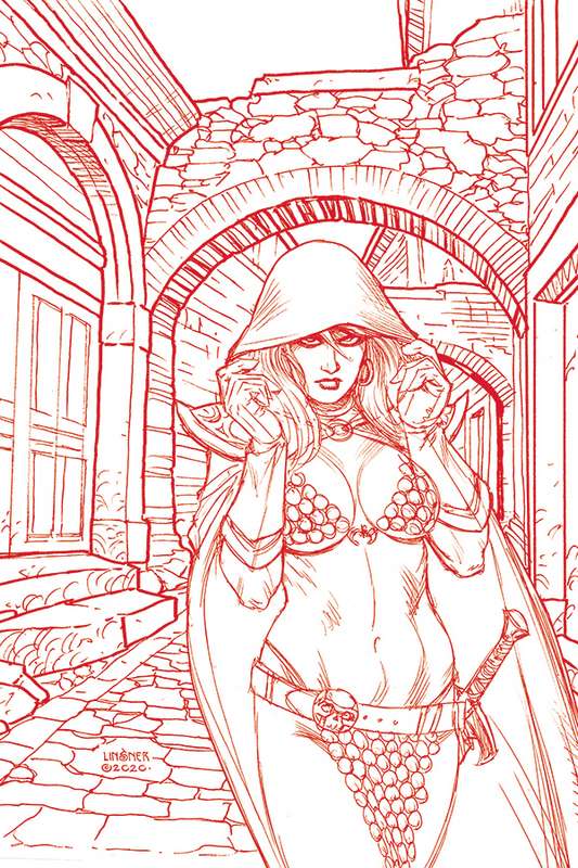 RED SONJA #21 1:30 LINSNER TINT VIRGIN FOC RATIO VARIANT