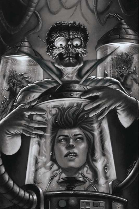 MARS ATTACKS RED SONJA #4 1:11 STRATI B&W VIRGIN FOC RATIO VARIANT