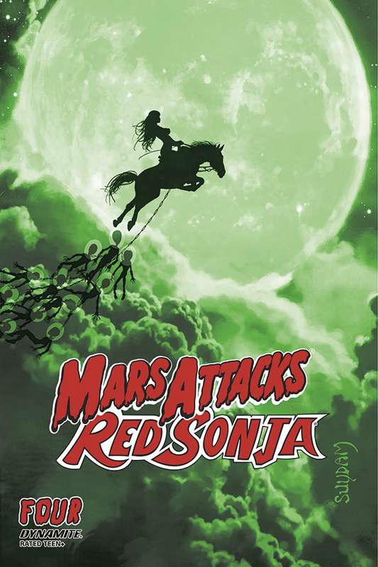 MARS ATTACKS RED SONJA #4 1:21 SUYDAM TINT FOC RATIO VARIANT