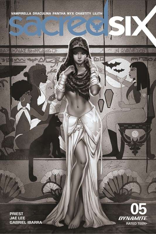 SACRED SIX #5 1:7 CHATZOUDIS B&W FOC RATIO VARIANT