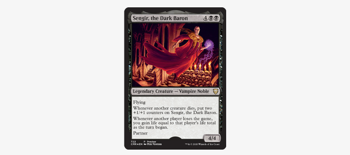 MAGIC THE GATHERING (MTG): Commander Legends prerelease Promo - Sengir, the Dark Baron