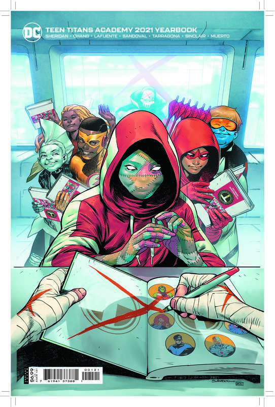 TEEN TITANS ACADEMY 2021 YEARBOOK #1 CVR B RAFA SANDOVAL CARD STOCK VARIANT