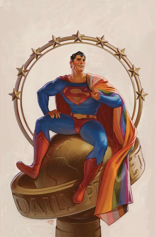 SUPERMAN #32 CVR C DAVID TALASKI PRIDE MONTH CARD STOCK VARIANT