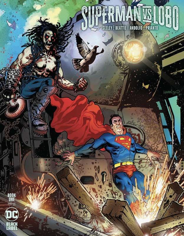 SUPERMAN VS LOBO #1 (OF 3) CVR C TONY HARRIS VARIANT (MR)