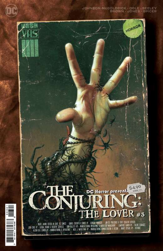 DC HORROR PRESENTS THE CONJURING THE LOVER #3 (OF 5) CVR B RYAN BROWN MOVIE POSTER CARD STOCK VARIAN