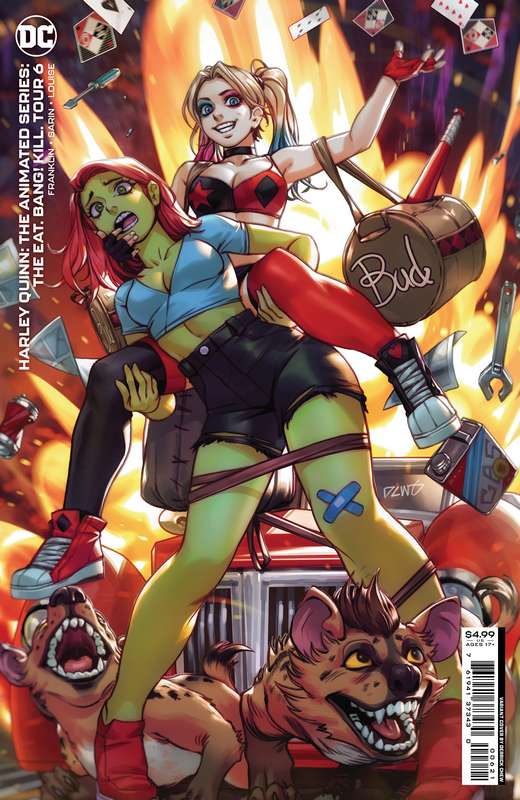 HARLEY QUINN THE ANIMATED SERIES THE EAT BANG KILL TOUR #6 (OF 6) CVR B DERRICK CHEW CARD STOCK VARI