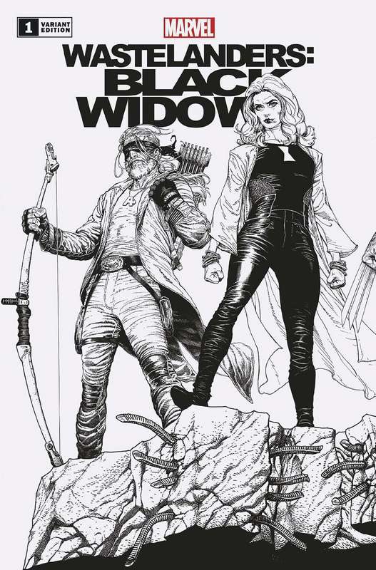 WASTELANDERS: BLACK WIDOW #1 MCNIVEN CONNECTING BLACK AND WHITE PODCAST VARIANT