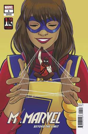 MS. MARVEL: BEYOND THE LIMIT #1 BUSTOS MILES MORALES: SPIDER-MAN #10TH ANNIVERSARY VARIANT