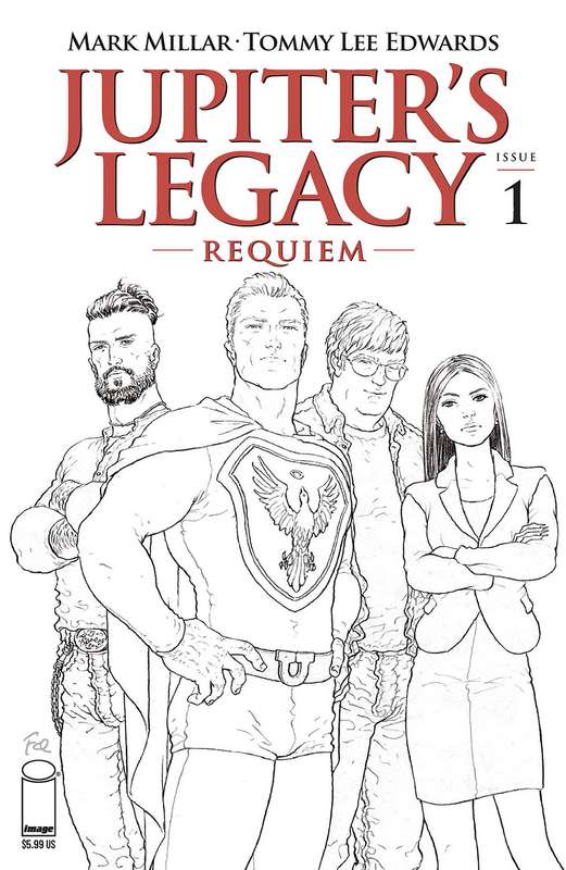 JUPITERS LEGACY REQUIEM #1 (OF 5) CVR C QUITELY B&W (MR)