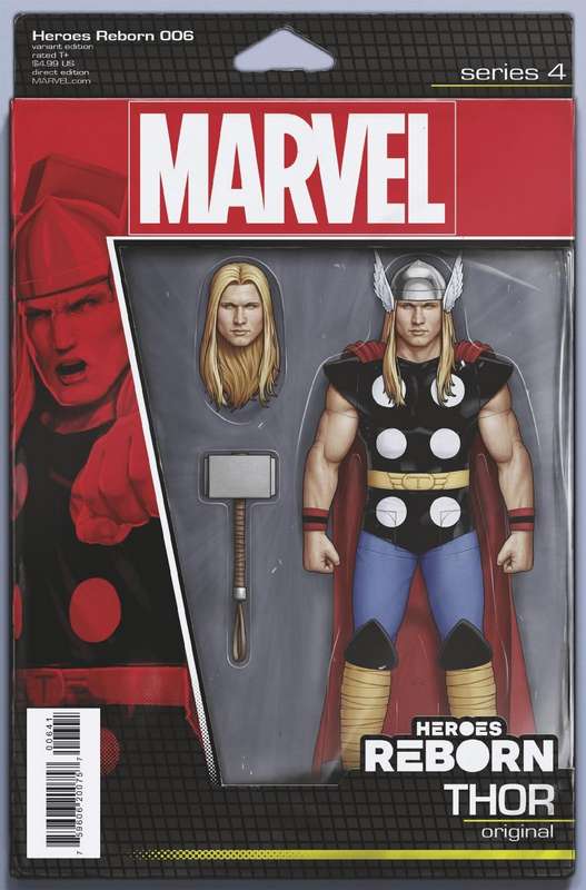 HEROES REBORN #6 (OF 7) CHRISTOPHER ACTION FIGURE VARIANT