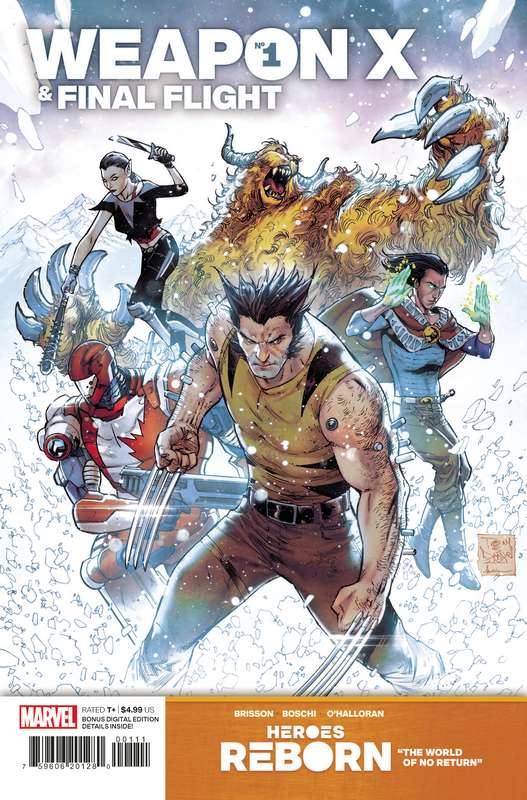 HEROES REBORN WEAPON X AND FINAL FLIGHT #1 YARDIN VARIANT