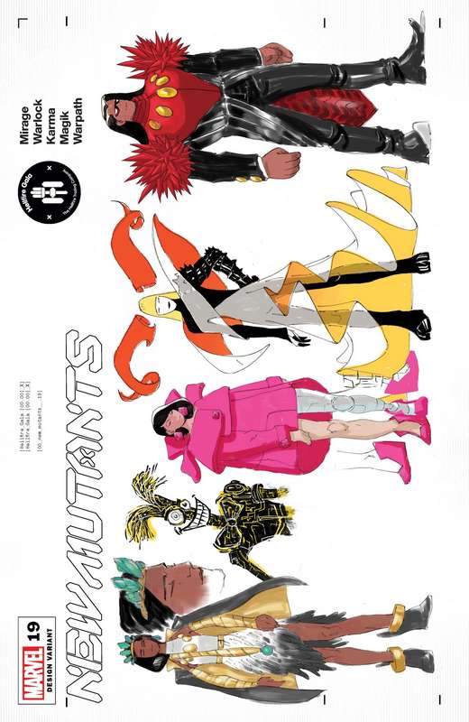 NEW MUTANTS #19 LINS CHARACTER DESIGN VARIANT GALA