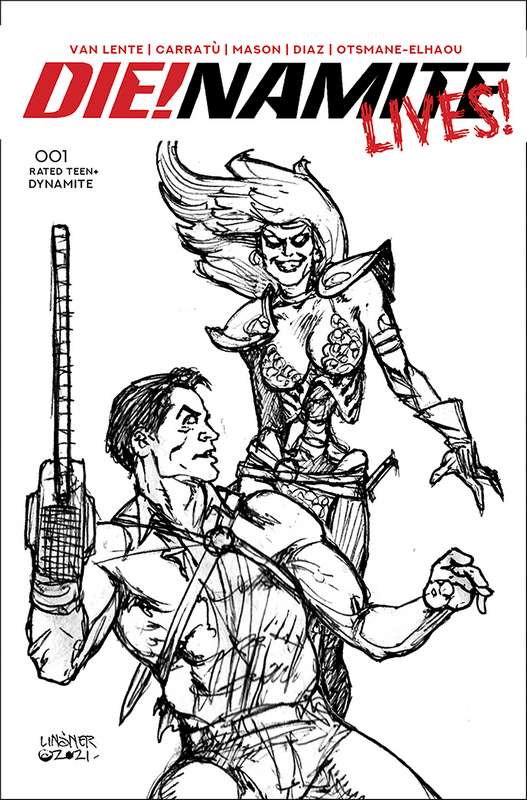 DIE!NAMITE LIVES #1 1:20 LINSNER PENCIL ART RATIO VARIANT