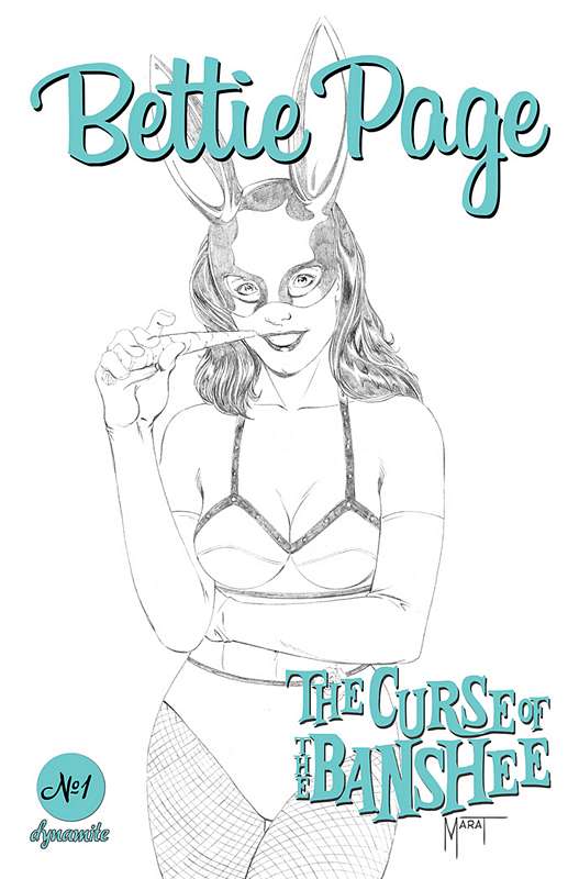 BETTIE PAGE & CURSE OF THE BANSHEE #1 1:15 MYCHAELS PENCILS RATIO VARIANT