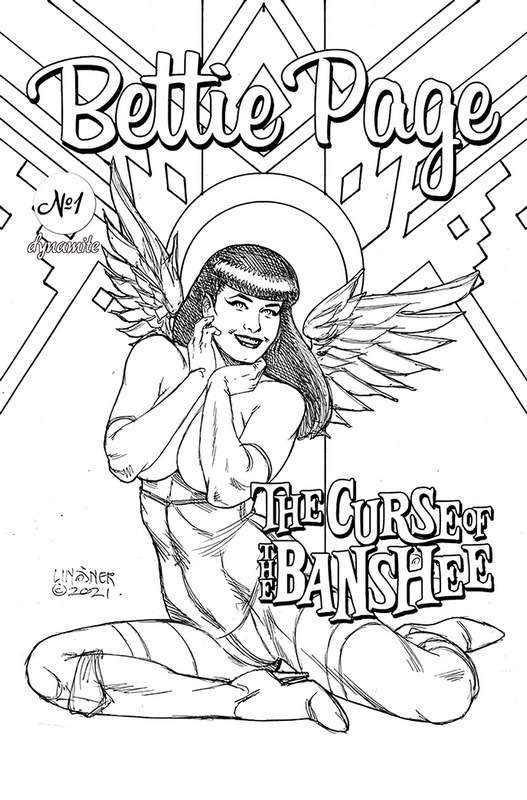 BETTIE PAGE & CURSE OF THE BANSHEE #1 1:20 LINSNER PENCILS RATIO VARIANT