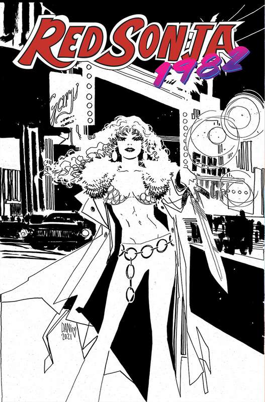 RED SONJA 1982 ONE SHOT 1:10 DANI LINE ART RATIO VARIANT