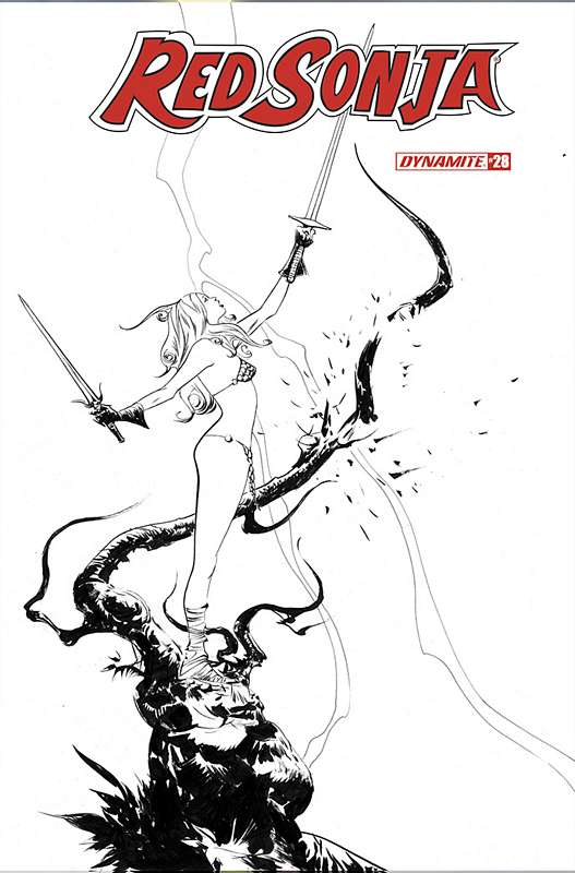 RED SONJA #28 1:30 LEE B&W RATIO VARIANT