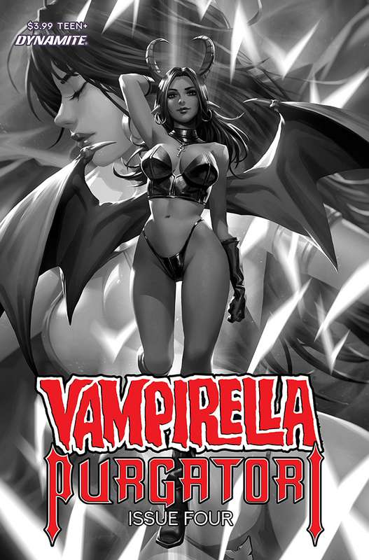 VAMPIRELLA VS PURGATORI #4 1:30 CHEW B&W RATIO VARIANT