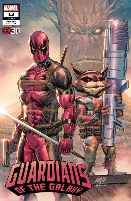 GUARDIANS OF THE GALAXY #13 LIEFELD DEADPOOL 30TH VARIANT