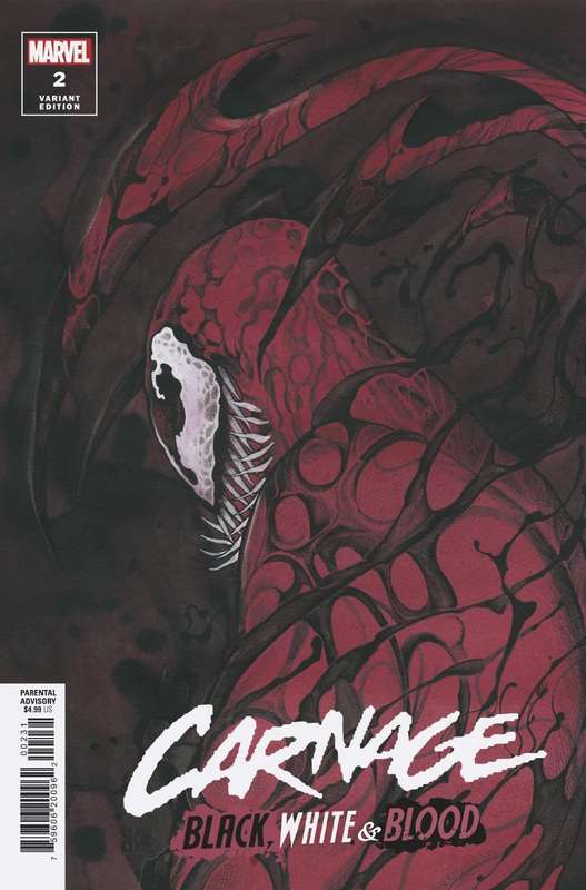 CARNAGE BLACK WHITE AND BLOOD #2 (OF 4) 1:25 MOMOKO VARIANT