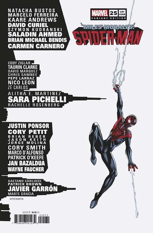 MILES MORALES SPIDER-MAN #25 BAGLEY SKYLINE VARIANT