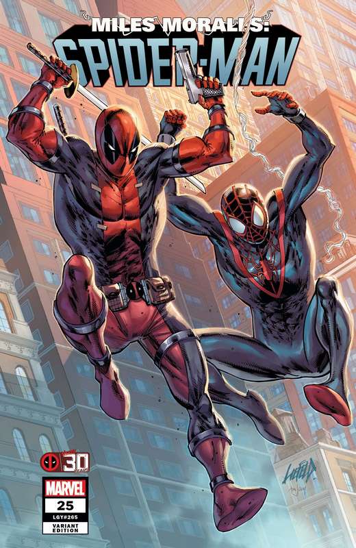 MILES MORALES SPIDER-MAN #25 LIEFELD DEADPOOL 30TH VARIANT