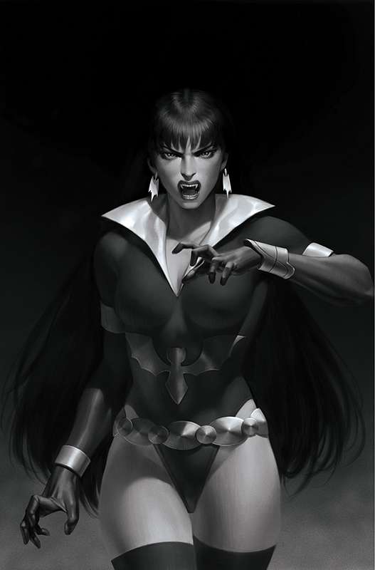 VAMPIRELLA DARK POWERS #5 1:45 YOON B&W VIRGIN RATIO VARIANT