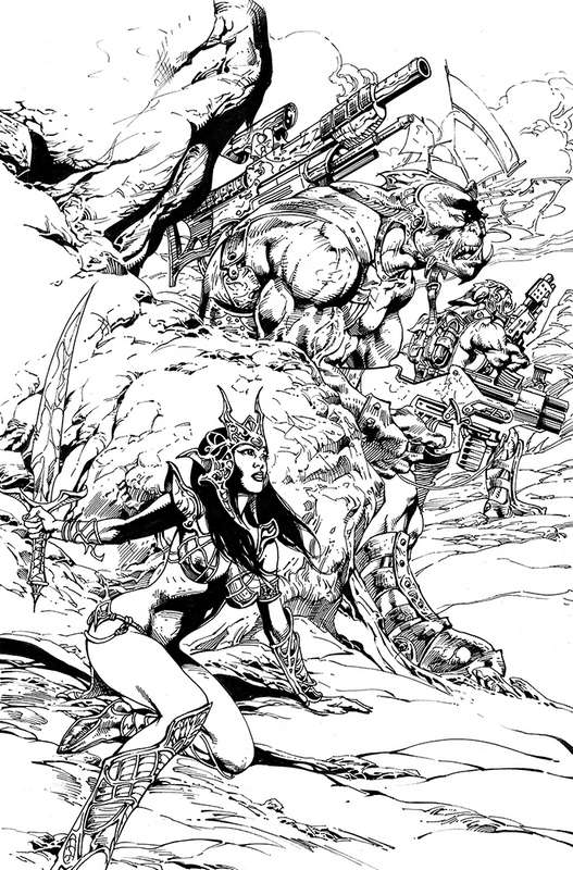 DEJAH THORIS (2019) #12 1:11 CASTRO B&W VIRGIN FOC RATIO VARIANT