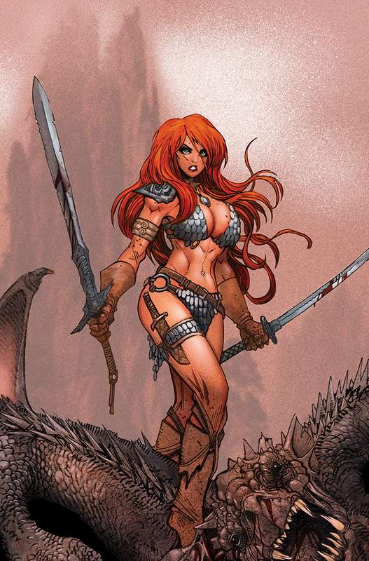 INVINCIBLE RED SONJA #1 1:21 MORITAT VIRGIN FOC RATIO VARIANT