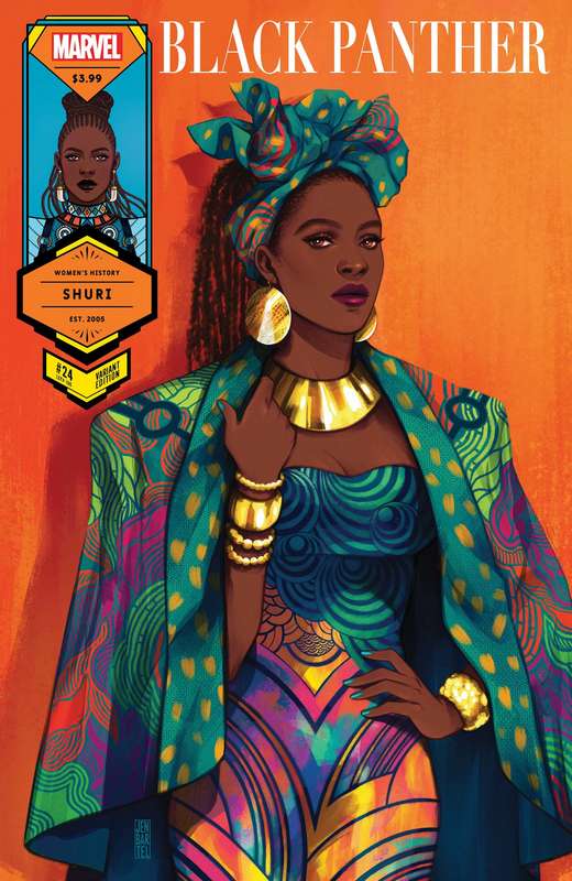 BLACK PANTHER #24 BARTEL SHURI WOMENS HISTORY MONTH VARIANT