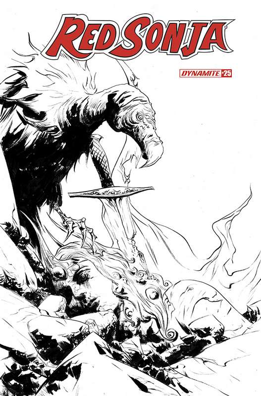 RED SONJA #25 1:30 LEE B&W RATIO VARIANT