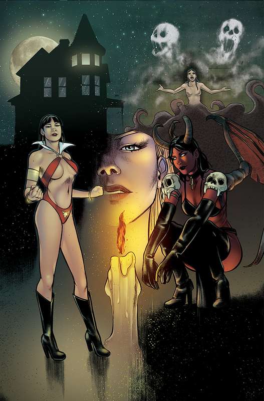 VAMPIRELLA VS PURGATORI #1 1:7 SARRASECA VIRGIN FOC RATIO VARIANT