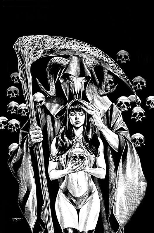 VENGEANCE OF VAMPIRELLA #16 1:21 STA MARIA B&W VIRGIN FOC RATIO VARIANT