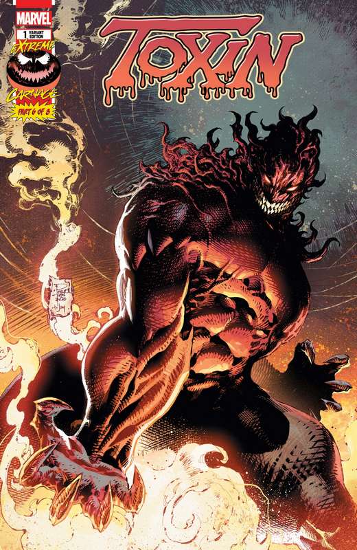 EXTREME CARNAGE TOXIN #1 1:10 TAN VARIANT