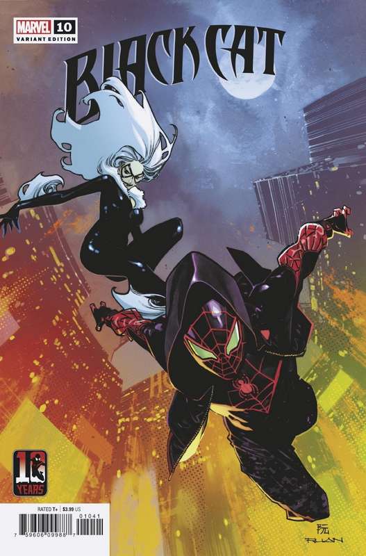 BLACK CAT #10 RUAN MILES MORALES 10TH ANNIV VARIANT