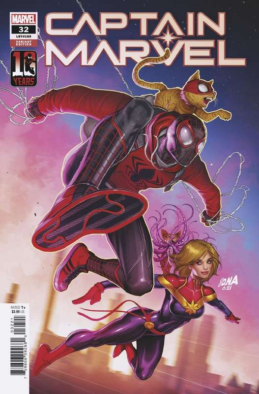 CAPTAIN MARVEL #32 NAKAYAMA MILES MORALES 10TH ANNIV VARIANT