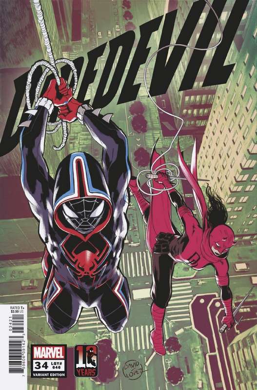 DAREDEVIL #34 MILES MORALES 10TH ANNIV LOPEZ VARIANT