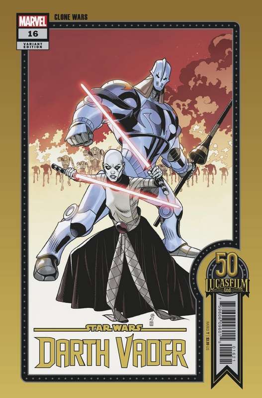 STAR WARS DARTH VADER #16 SPROUSE LUCASFILM 50TH VARIANT WOBH