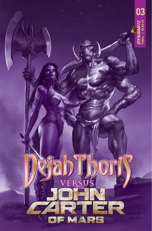 DEJAH THORIS VS JOHN CARTER OF MARS #3 CVR E 1:10 RATIO VARIANT MI