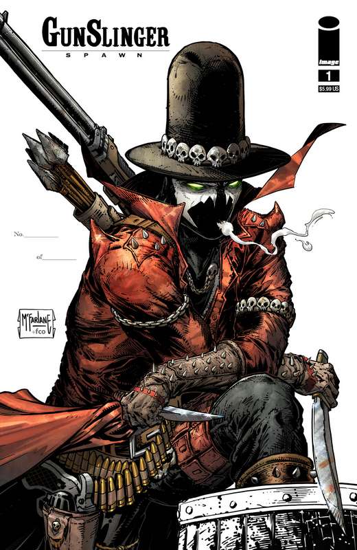 GUNSLINGER SPAWN #1 CVR I 1:250 RATIO VARIANT MCFARLANE SIGNED