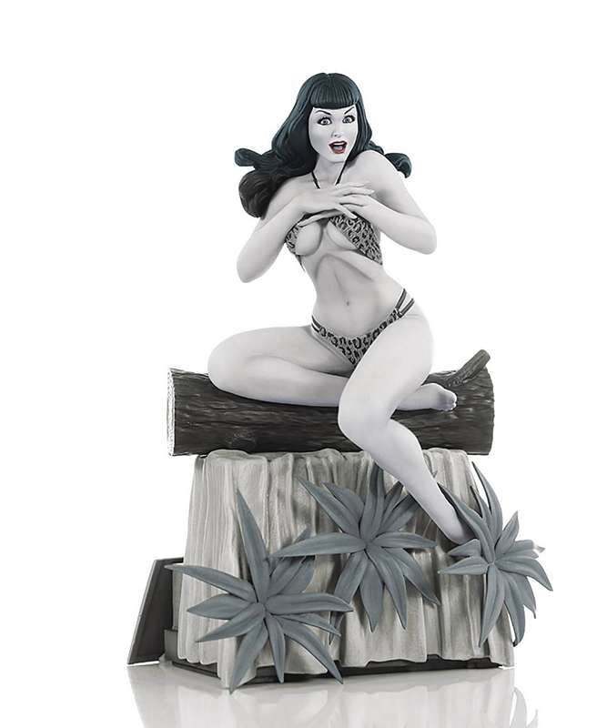 TERRY DODSON BETTIE PAGE B&W STATUE