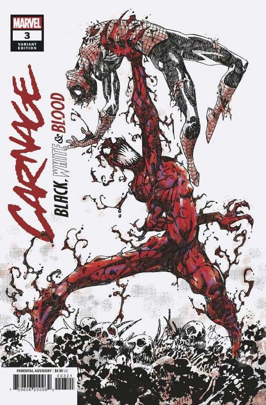 CARNAGE BLACK WHITE AND BLOOD #3 (OF 4) ARTIST A VARIANT