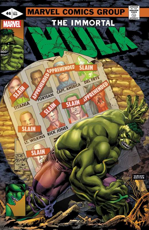 IMMORTAL HULK #46 BENNETT HOMAGE VARIANT