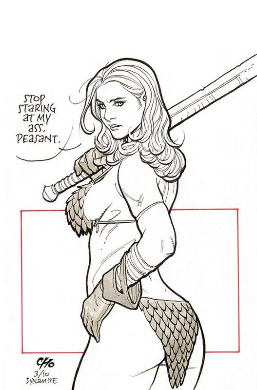 INVINCIBLE RED SONJA #1 1:20 CHO VIRGIN RATIO VARIANT