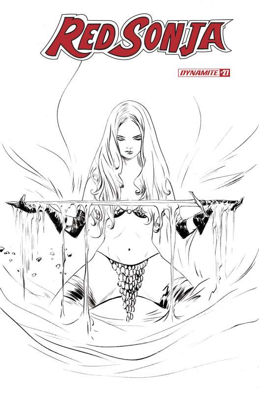 RED SONJA #27 1:30 LEE B&W RATIO VARIANT