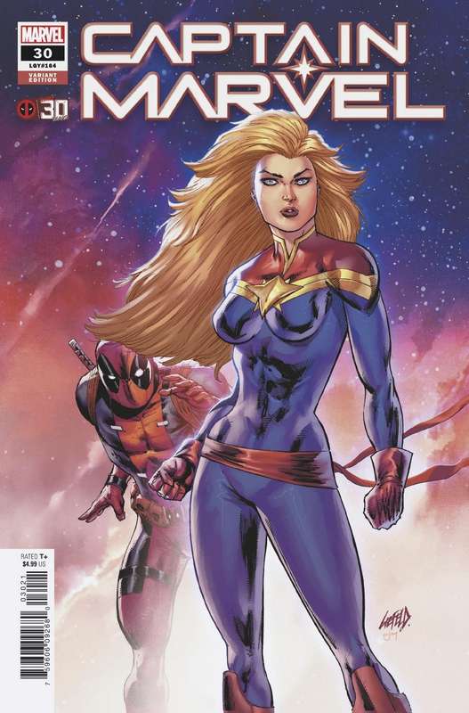 CAPTAIN MARVEL #30 LIEFELD DEADPOOL 30TH VARIANT