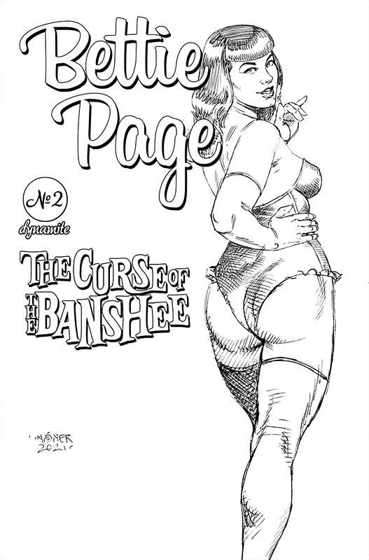 BETTIE PAGE & CURSE OF THE BANSHEE #2 CVR H 1:20 RATIO VARIANT LIN